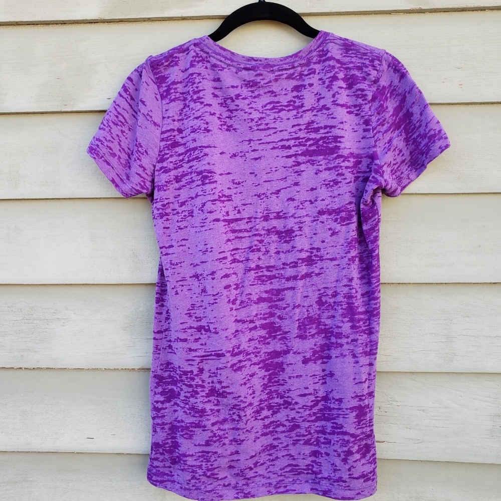 Graphic Tee-Next Level Purple Burnout, Size M - Picture 4 of 9